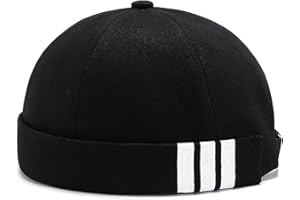 WULIQIUQIU Brimless Docker Cap for Men Sailor Cap Skullcap Beanie Hat