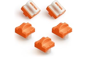 Firbon Paper Cutter Replacement Blade with Automatic Security Safeguard Design for A4 Paper Trimmer (5 Pack) (Orange)