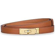 Stylish Damen Gürtel Set - 3 Schmale Ledergürtel In Schwarz, Weiß Und Braun