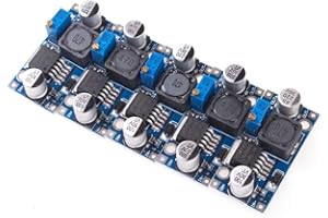 ANGEEK 5 Pack DC to DC Adjustable Buck Converter Step Down Module 3.0-40V to 1.5-35V Converter Power Supply Module