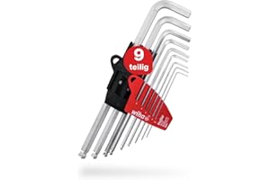 Klucze trzpieniowe kątowe, imbusowe z kulistą główką Hex Zestaw 9-cz. WIHA