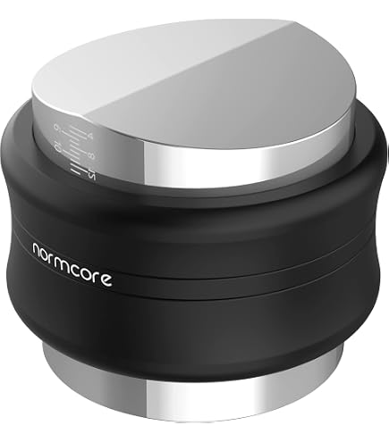Normcore Ersatz-Tamper-Basis 53,3 Mm – Titan-PVD Beschichtet, Mit Silikon-Ständer