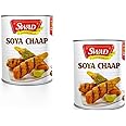 SWAD Canned Soya Chaap in Brine | High in Protein | Delicious and Nutritious | Gluten-Free, Vegan & Ready-to-Eat | Perfect for Curries, Grilling, and BBQ | 850grams (Pack of 2)