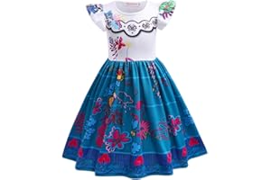 Atorcher Encanto Mirabel sukienka dla dziewczynek, Isabela Madrigal, kostium księżniczki, zestaw kostiumowy