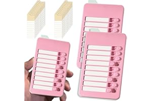 BETTERJONNY 2 Pcs Mini to Do List Checklist Board, Chores Chart for Kids Adults Routine Chart for Children, to Do Board for Wall Fridge Kitchen, to Do List Planner with 52 Replaceable Blank Paper