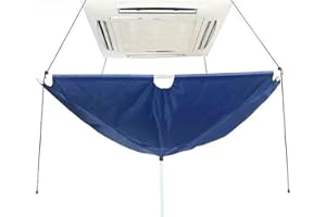 AMZZHAO Housse de protection de nettoyage pour climatiseur de type plafond, sac de protection étanche à la poussière avec sortie de vidange,A ﻿