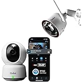 Qubo Smart Outdoor Bullet + 360° Indoor Camera Combo by Hero Group | STQC Certified | 3MP 2K Resolution | WiFi CCTV | AI Pers
