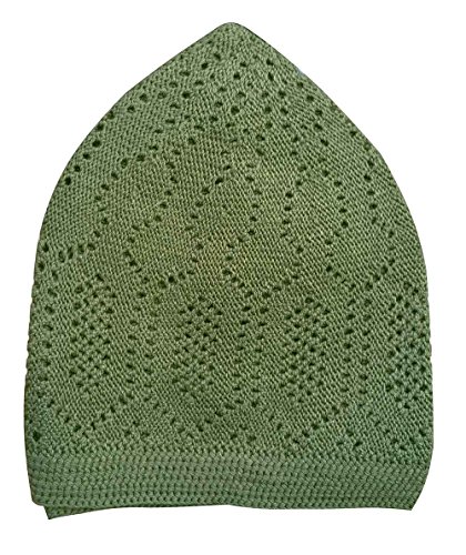 olive green skull cap