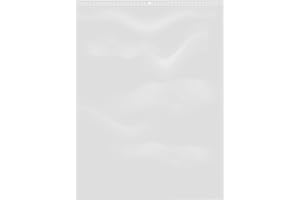 Extiff Lotto di 100 Sacchetti Trasparenti con Chiusura a Zip - Plastica Alimentare (30 x 40 cm)