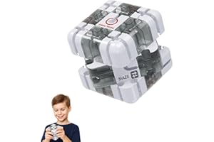 RUNPEAK Zauberwürfel 3D Labyrinth Puzzle – Kugel Komplexes Spielzeug Mit Rollenden Kugeln, Large Labyrinth 3D Puzzle Maze Cube, Interaktives Lernspiel Für Kinder, Klassenpartys Und Geburtstage
