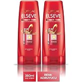L'Or&eacute;al Elseve Color Vive Sa&ccedil; Kremi, 360 ml x 2, Renk Koruyucu Bakım