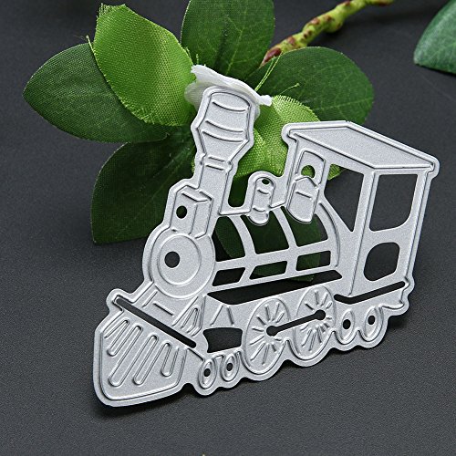 Amazingdeal365 Alte modische Zug Metall Form Schablonen Schneiden DIY Dekor Sammelalbum Karten Buchzeichen Lesezeichen als Geschenk für Freunde Geburtstag Kinder,Kindergarten Hobby Schule Handarbeit Unterricht usw. Ein tolles Geschenk! - 4