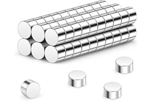 Wukong N45 Mini Magneti Forti, 3x2mm | 60 pezzi Magneti al neodimio Piccoli ma forti per il frigorifero, l'ufficio, la stampante 3D, il modellismo e il fai da te