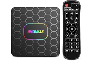 EASYTONE Android TV Box with Quad Core ARM Cortex A53 CPU 4GB RAM 64GB ROM,Smart TV Box Android 14.0 Support WiFi6 HDR10 3D 8K Decoding UHD 2.4G/5G Dual WiFi Ethernet Bluetooth5.0 TV Box