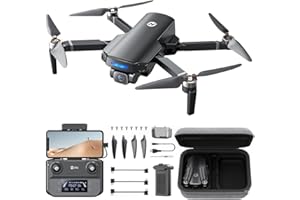 Holy Stone HS360S GPS Drone con cámara 4K UHD para Adultos Principiantes, FPV RC Quadcopter Plegable con Rango de Control 3KM, Motor sin Escobillas, Follow Me, Smart Return Home, Transmisión 5G, 249g