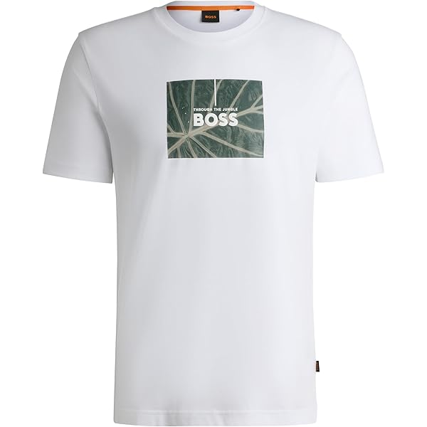 BOSS Men's Te Dunetrace Photo Print Cotton Jersey T-Shirt BOSS Men's Te Dunetrace Photo Print Cotton Jersey T-Shirt