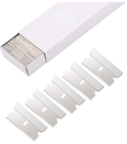 Grattoir, Grattoir Vitre avec 20 Pièce Lames de Rechange, Grattoir Plaque Vitrocéramique pour