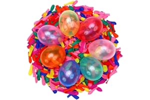 SIMUER Ropniik 2000pcs Ballons à Eau Multicolores Ballons à Eau en Latex Bombe Auto-scellante pour Adultes Jeux de Combat à la Bombe à Eau en Plein air