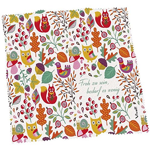 Preisvergleich Produktbild Microfasertuch »Froh zu sein, bedarf es wenig«