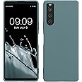 kwmobile Case Compatible with Sony Xperia 10 V Case - Soft Slim Protective TPU Silicone Cover - Arctic Night