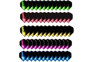 Zsail Dart Flights 6 Sets 60 Pieces Durable PET and Replacement Spring Tail Wing. Perfect Accessory Equipment Accessories for Dart Games