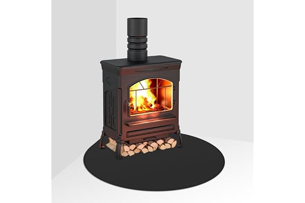 FLASLD Eldfast hörnmatta under öppen spis skyddar golv, däck och terrasser från gnistflygning (100 × 100 cm