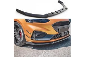 HIPPOCA Auto Frontspoiler Lippe für Ford Focus mk4 ST/st-line 2019-2021, FrontstoßStange Splitter Diffusor, Antikollisions Auto Frontlippe Spoiler Separator Body Kit Schutzzubehör,Glossy-Black