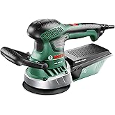 Bosch Home and Garden Pex 400 Ae Eccentric Sander, 370 Watt, 125 mm, Ease of Grip, With Plastic Bag, Fine Sand