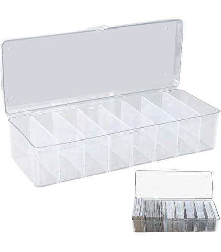 10 pièces Boite Rangement Carte, 9,5x6,5x2,5cm Petite Boite Plastique, Rangement Carte Rectangulaire En Plastique Transparent, Boite De Rangement Carte pour Perles Pilules Bijoux Cartes