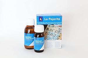 La Pajarita 712147 Kit Finish Glass Componentes A y B, Pintura Acabado Vidrio, Beige, 0