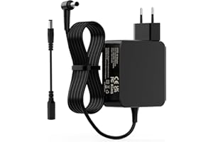 VUOHOEG 65W Cargador Portatil Compatible con ASUS VivoBook F555L F550C F551C F552C F554L X550C X550L X551C X552C X552L X554L X555L AD887020 AD883020 ADP-65DW C EXA1208EH 19V 3,42A Alimentación Adaptador