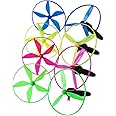 4 Pcs Flying Saucer Toy Propeller Flying Saucer Portable Flying Boomerang Spinner for Children Party Outdoor and Indoor Games (Random Colors)