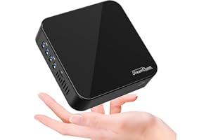 DreamQuest Mini PC Windows 11 Pro Intel N100 (jusqu'à 3,4 GHz) 16 Go RAM 512 Go SSD Micro Ordinateur de Bureau avec Moniteur HDMI 4K, 1 x Gigabit Ethernet/WiFi 5/BT4.2/USB3.2 pour Bureau Professionnel