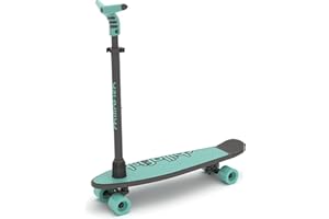 Chillafish Skatieskootie Skateboard d'entraînement personnalisable et trottinette avec guidon de stabilité amovible, à partir de 3 ans