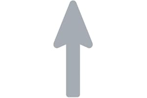 STEMPEL-FABRIK 2 Stück Pfeile Farbe: Grau/Richtungsweiser - Fußbodenaufkleber (Pfeilgröße 400x160 mm) / Kennzeichnung der Laufrichtung in Gängen/Sperrung von Bereichen/Ladengeschäft/Büro