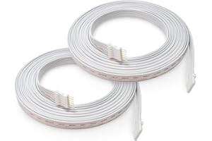 ‎NORDIC LIGHT SOLUTIONS LIGHT SOLUTIONS 3m Verlängerungskabel für Philips Hue Lightstrip V4 Beleuchtung - LED-Band LED-Streifen LED-Beleuchtung - Verlängerung Erweiterung Kabel Strom - in weiß (2 stück)