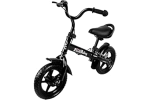 Spielwerk® Children's Balance Bike 2-5 Yrs | Lightweight Learning Training Bicycle | 10' PU Tyres 12' Pneumatic Tyres | Brakes Rubber Grips | Height-Adjustable Saddle