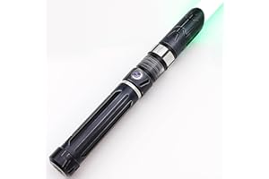 Saberforms Lightsaber Dueling Light Saber with 12 RGB Colors 16 Sound Fonts and Motion Control, Force FX Lightsabers with Retro Weathered Handle and Replaceable Blade, Light Sabers for Adults, Kids