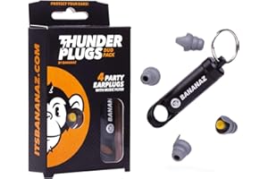 Bananaz Thunderplugs TP-DUO Pack Ear Plugs for Musicians