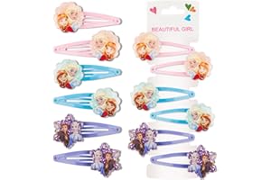 Haarspangen Mädchen, EIS-köni-Gin Haarspangen Prinzessin Baby Haarspangen Kinder Haarschmuck Exquisite Süße Haarspangen Geburtstagsgeschenke Kleine Mädchen