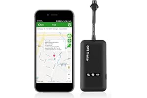 KUCE GPS Tracker Auto,Fahrzeug Echtzeit Monitoring GPS Locator, Anti Verloren GPS Ortungsgerät für Autos Motorrad LKW,Mini GPS Tracker mit Frei APP(3,5"x 1,8" x 0,5")