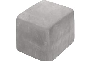 uyeoco Terciopelo Cuadrado Funda Otomana Elástica Funda de Puff Taburete Cubo de 40x40/45x45/50x50 Funda para Reposapiés Cubierta Otomana Taburete Sofá Protector (Color : Q, Size : 30x30cm)