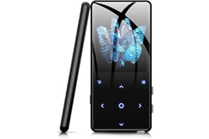 Reproductor MP3 Bluetooth 5.0, MECHEN 32GB Reproductor de Música, Altavoz HD Incorporado, Radio FM, Grabadora de Voz, Tarjeta de 128GB TF Ampliable