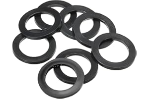 PATIKIL M30 Joint Plat En Caoutchouc, 8 Pièces 30mm ID 39mm OD 3mm Épais Joint D'Étanchéité Rondelle Pour Robinet Tuyau Raccord Boulon, Noir