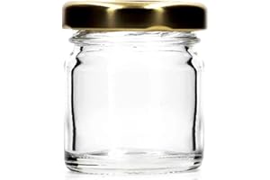 FERRAMENTA BONIFAZIO Set di 100 vasetti vetro PICCOLI per monodose miele confetture marmellata bomboniere segnaposto 40 ml tappo twist-off