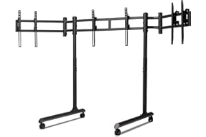 Next Level Racing Round Tube Freestanding Triple Monitor Stand (NLR-R011)