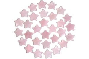 AWARDSEN 20PCS Quartz Rose Pierres Naturelle Set Pierres Précieuses de Cristaux de Guérison étoilés Reiki Protection des Pierres Naturelle Polies Méditation Cristal