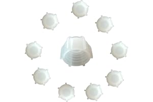 IHS RANGE Kartuschenverschlusskappe 10 STÜCK Verschlusskappe für Kartuschen, Kartuschenverschluss mit Grobgewinde Schraubkappe Silikon Kartusche wiederverwenden und sicher verschließen Kartusche zumachen