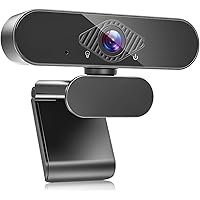 Teaisiy Webcam per PC, Webcam con Microfono HD 1080P 30PFS Può Essere Fisso per Videochiamate, Studio, Conferenza…