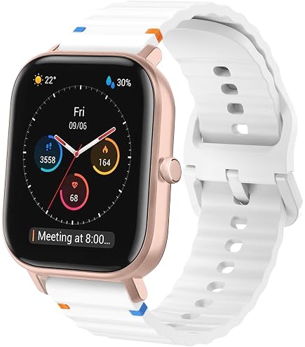 Bracciale Orologio Regolabile KeeFos 20MM Cinturino Per Amazfit T-Rex 3 Pro 44mm/Active 2 Square Amazfit Gts 4 Mini